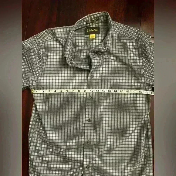 Cabelas men’s long sleeve plaid button down shirt size M - Picture 6 of 7